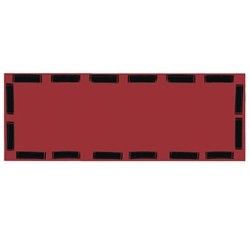 Maroon, Class 0, Type II Insulating Blanket. 12" x 36", solid (no velcro)