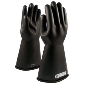 CL1 TYPE I, 14", BLACK RUBBER INSULATING GLOVES