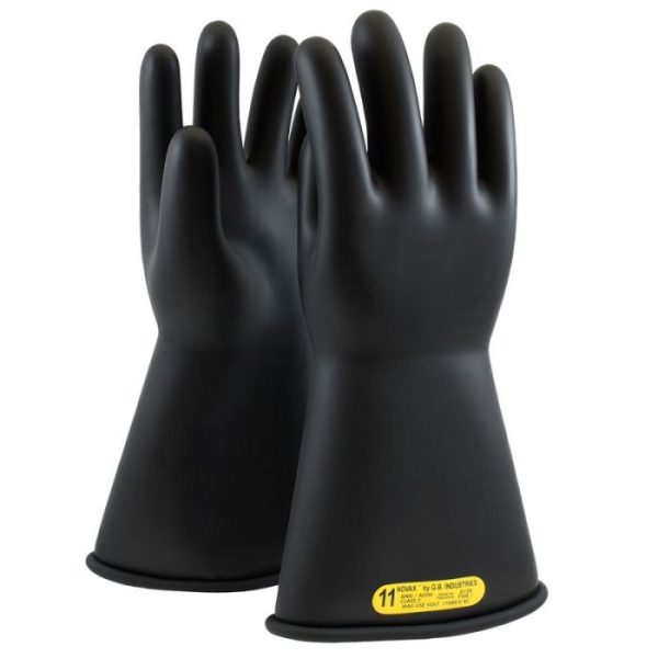 CL2 TYPE I, 14", BLACK RUBBER INSULATING GLOVES