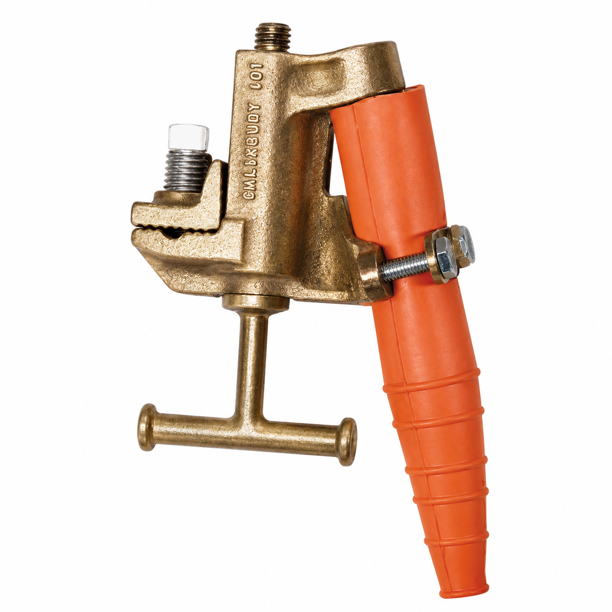 Clamp, Grounding, Bronze Flat JAW with T Handle
