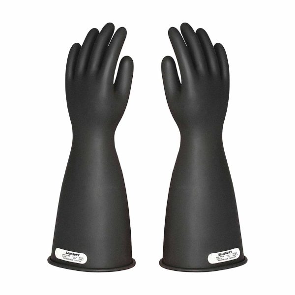 CL1 TYPE I, 16", BLACK RUBBER INSULATING GLOVES