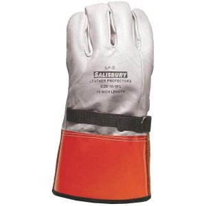 12" Cowhide Leather Protector w/ Adjustable Strap