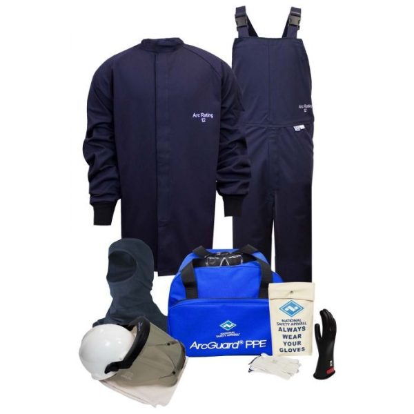 KIT2SC11NGB ArcGuard® UltraSoft® Arc Flash Kit with Short Coat and Bib Overalls