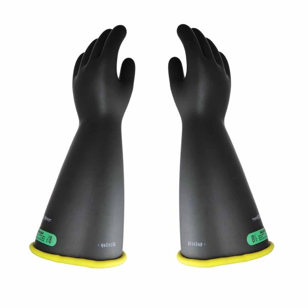 Electriflex CL3 TYPE I, 16", YELLOW/BLACK, BELL CUFF RUBBER INSULATING GLOVES