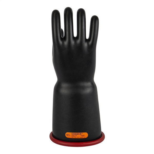 CHANCE CLASS 2 TYPE I, 16", BELL CUFF RED/BLACK RUBBER INSULATING GLOVES
